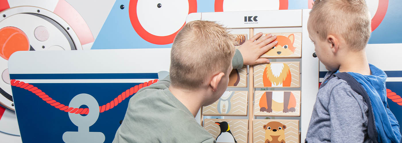 this image shows a kids corner of the arctic collection with wall game