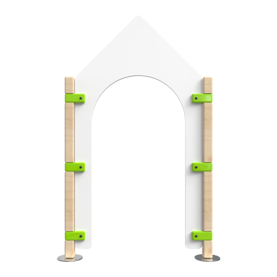 Dit hekwerk bevat een poort die als ingang kan dienen voor de kinderhoek.
