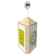 Op deze afbeelding staat een interactief speelsysteem Playtower touch wood